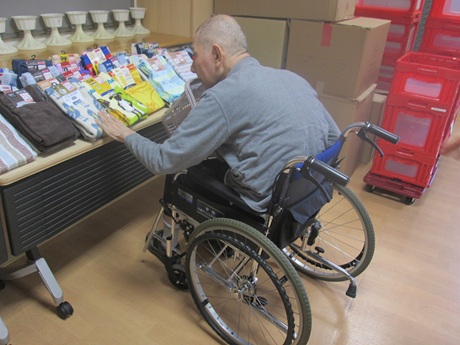 訪問販売参加中の利用者様