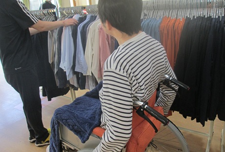 訪問販売に参加する利用者様