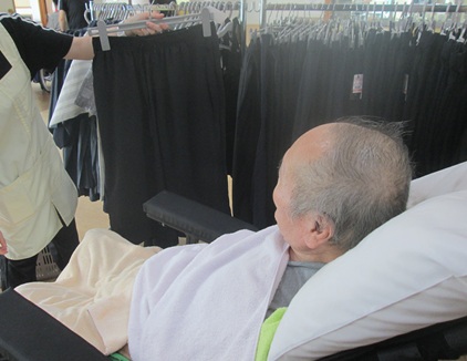 訪問販売に参加する利用者様