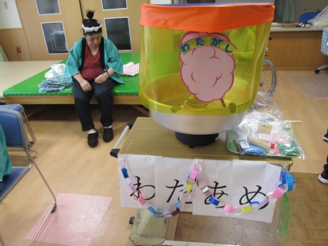 夏祭り準備 わたあめ