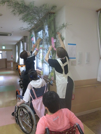 七夕飾り中