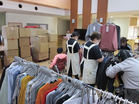 出張販売の様子