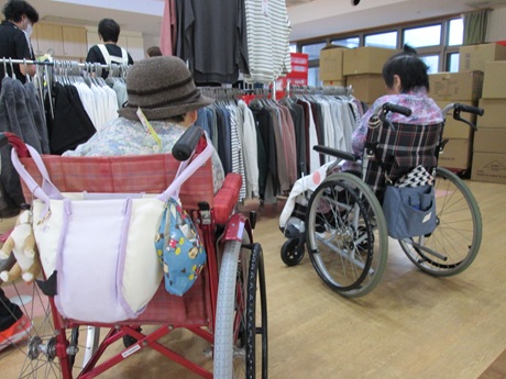 出張販売の様子