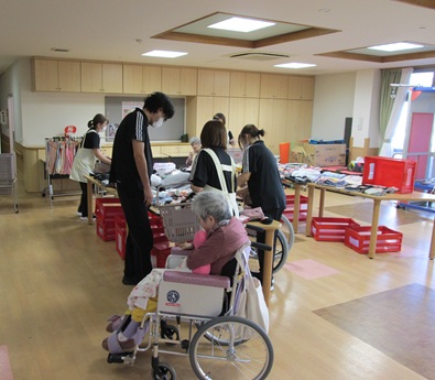 出張販売の様子