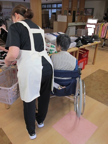 出張販売に参加している様子