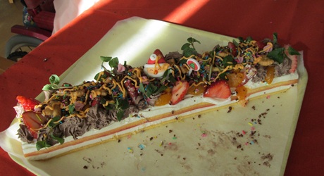 完成したクリスマスケーキ