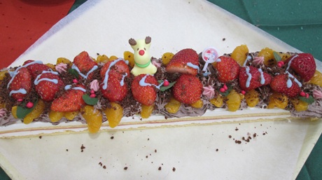 完成したクリスマスケーキ